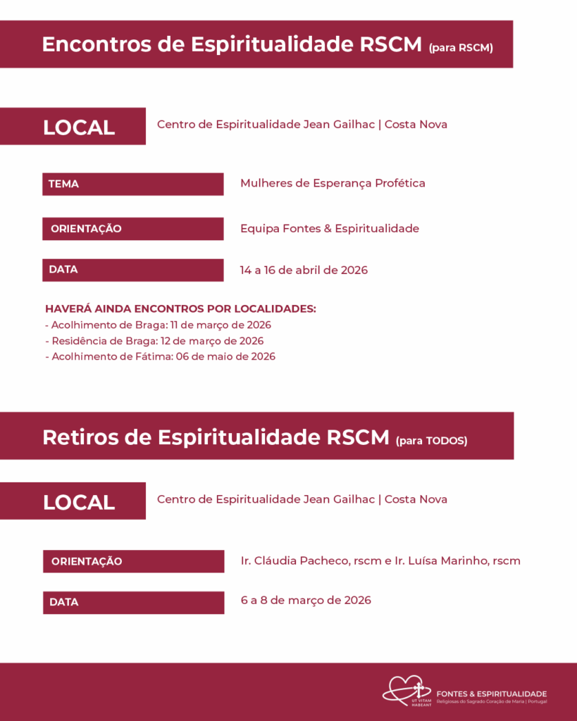 Programa Fontes & Espiritualidade - 2025/2026 Pág. 1